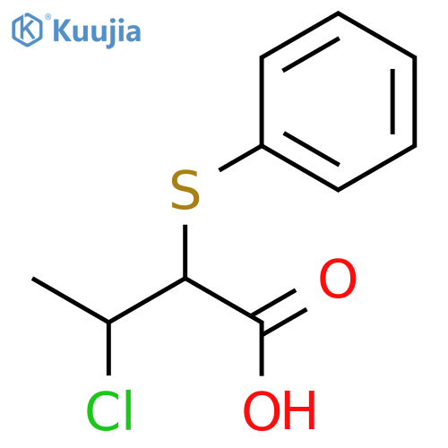 Butanoic acid, 3-chloro-2-(phenylthio)- structure