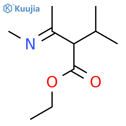 Butanoic acid, 2-(1-methylethyl)-3-(methylimino)-, ethyl ester structure