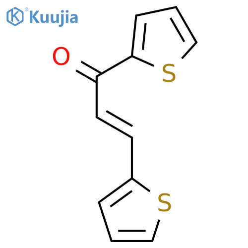 (2E)-1,3-bis(thiophen-2-yl)prop-2-en-1-one structure
