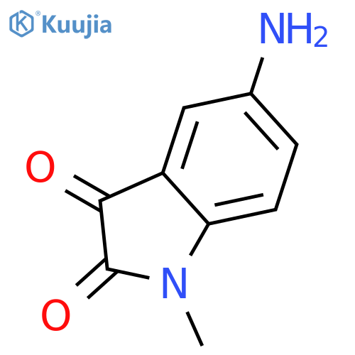 5-amino-1-methyl-1H-Indole-2,3-dione structure
