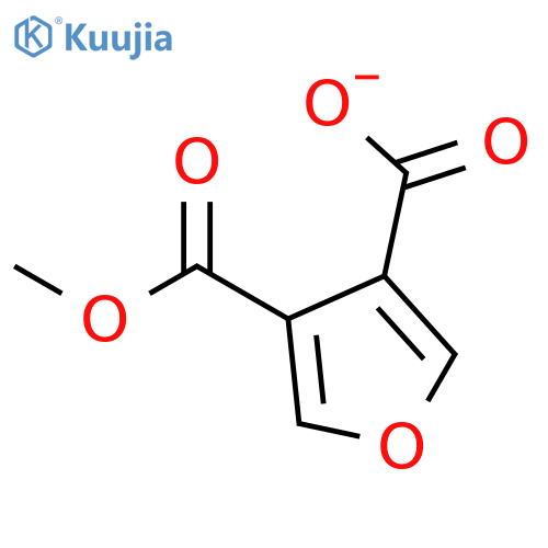 4-(Methoxycarbonyl)furan-3-carboxylic acid structure