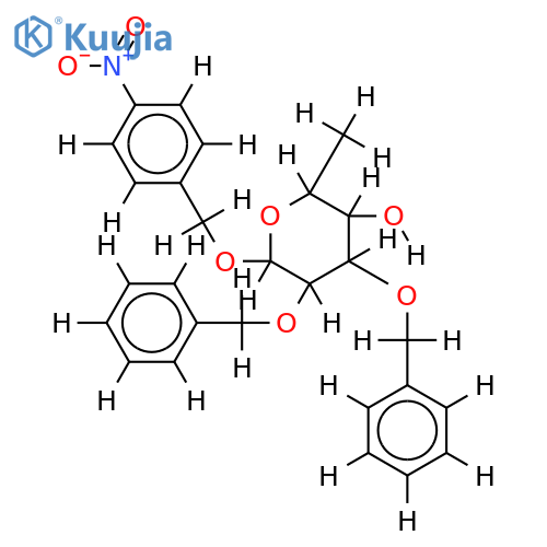 2, 3-Dibenzyl, 1-(4-nitrobenzoyl)-beta-Pyranose-L-Fucose structure