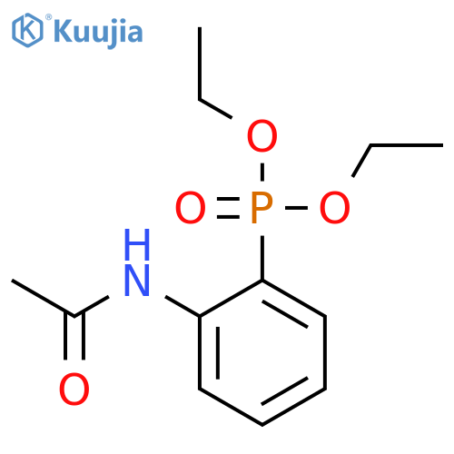 Phosphonic acid, [2-(acetylamino)phenyl]-, diethyl ester structure
