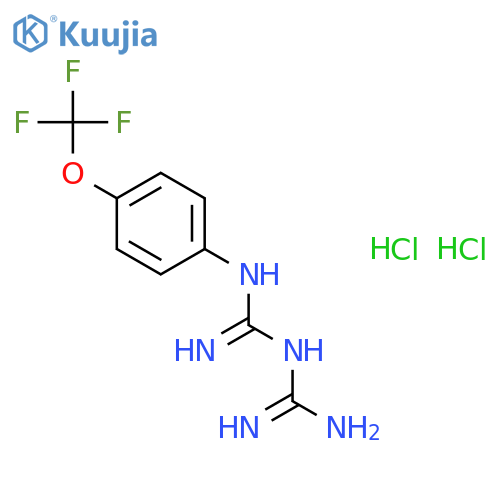 1-[4-(Trifluoromethoxy)phenyl]biguanide hydrochloride structure