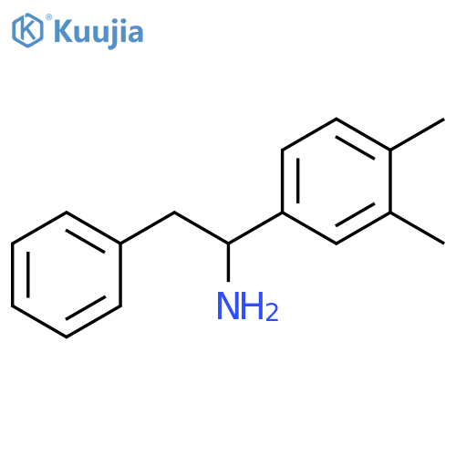 1-(3,4-dimethylphenyl)-2-phenylethan-1-amine structure
