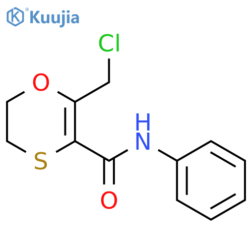 2-(chloromethyl)-5,6-dihydro-N-phenyl-1,4-oxathiin-3-carboxamide structure