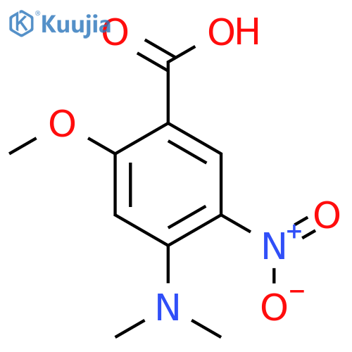 5-Nitro-4-dimethylamino-2-methoxybenzonium acid structure