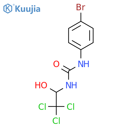 Urea, 1-(p-bromophenyl)-3-(2,2,2-trichloro-1-hydroxyethyl)- structure