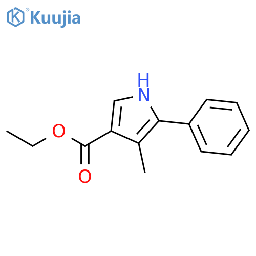 1H-Pyrrole-3-carboxylic acid, 4-methyl-5-phenyl-, ethyl ester structure