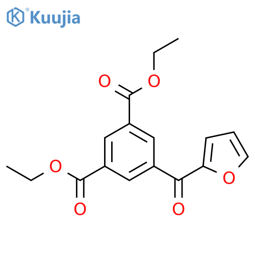1,3-Benzenedicarboxylic acid, 5-(2-furanylcarbonyl)-, diethyl ester structure