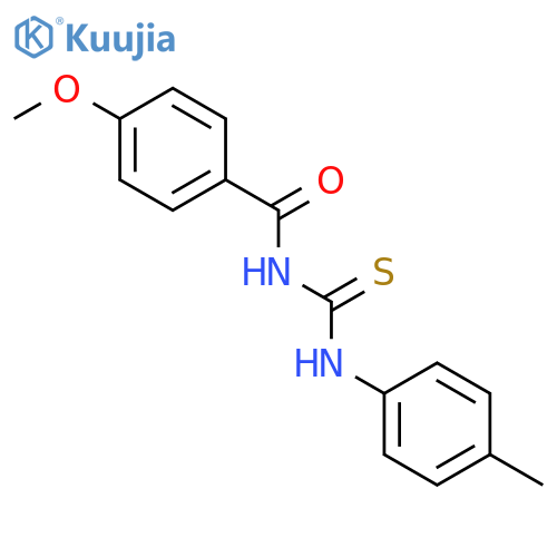 4-methoxy-N-[(4-methylphenyl)carbamothioyl]benzamide structure