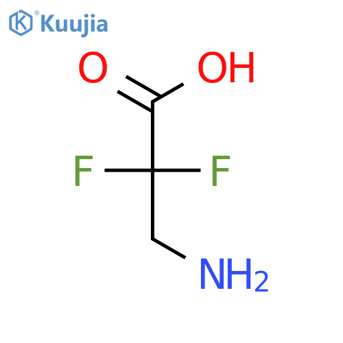 3-Amino-2,2-difluoropropanoic Acid structure