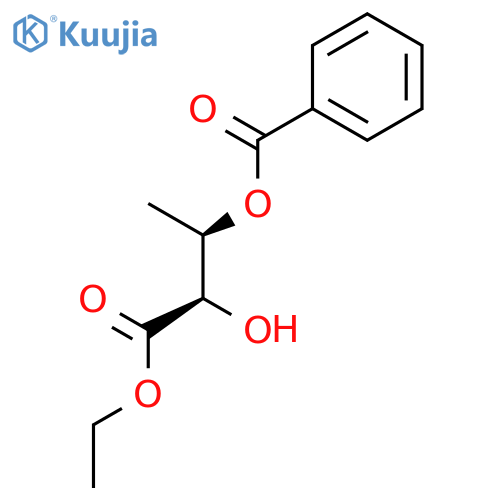 Butanoic acid, 3-(benzoyloxy)-2-hydroxy-, ethyl ester, (2R,3R)- structure