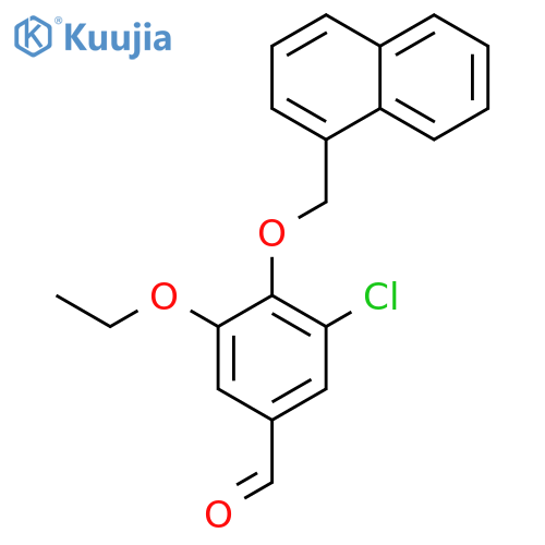 3-chloro-5-ethoxy-4-(1-naphthylmethoxy)benzaldehyde structure