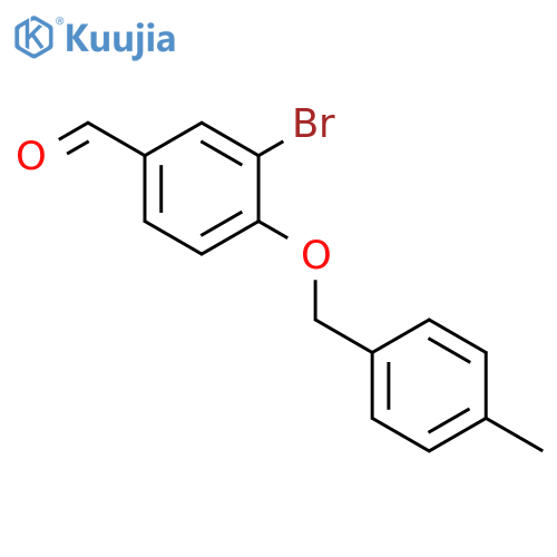 3-Bromo-4-(4-methyl-benzyloxy)-benzaldehyde structure