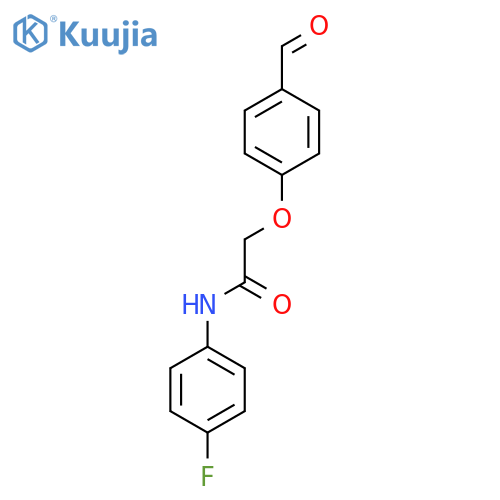 N-(4-fluorophenyl)-2-(4-formylphenoxy)acetamide structure