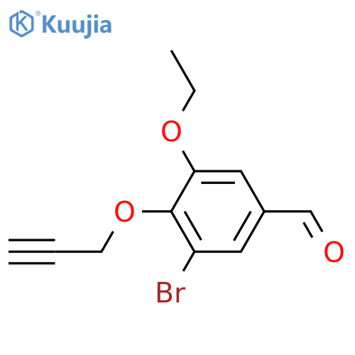 3-Bromo-5-ethoxy-4-prop-2-ynyloxy-benzaldehyde structure
