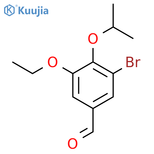 3-bromo-5-ethoxy-4-(propan-2-yloxy)benzaldehyde structure