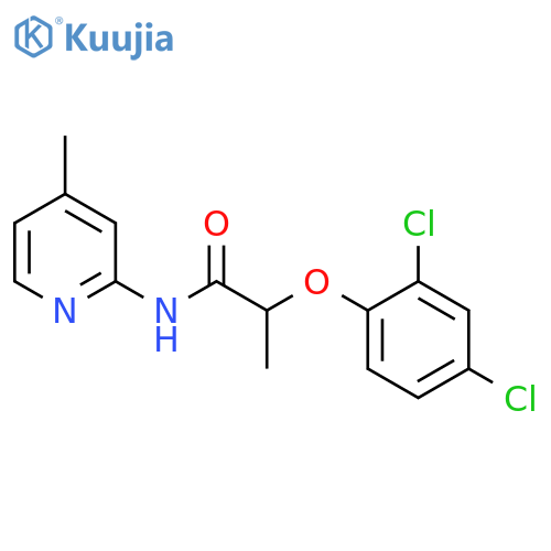 2-(2,4-Dichloro-phenoxy)-N-(4-methyl-pyridin-2-yl)-propionamide structure