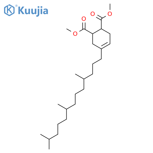 4-Cyclohexene-1,2-dicarboxylic acid, 4-(4,8,12-trimethyltridecyl)-, 1,2-dimethyl ester structure