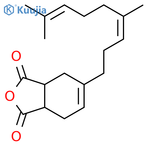 1,3-Isobenzofurandione, 5-[(3E)-4,8-dimethyl-3,7-nonadien-1-yl]-3a,4,7,7a-tetrahydro-, (3aR,7aS)-rel- structure