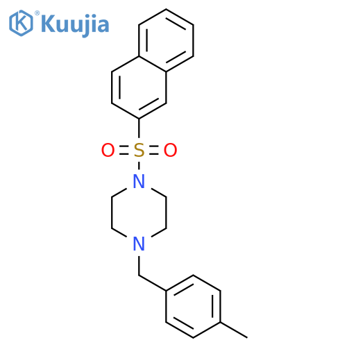 1-(4-Methyl-benzyl)-4-(naphthalene-2-sulfonyl)-piperazine structure