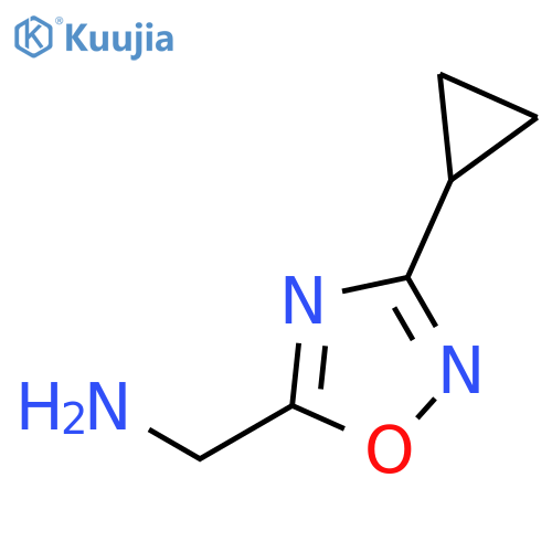 (3-Cyclopropyl-1,2,4-oxadiazol-5-yl)methanamine Hydrochloride structure