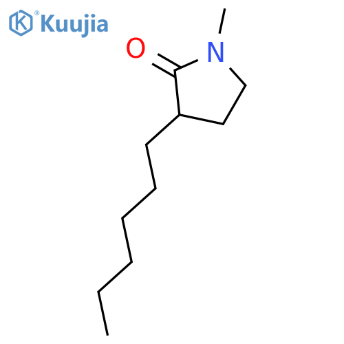 2-Pyrrolidinone, 3-hexyl-1-methyl- structure