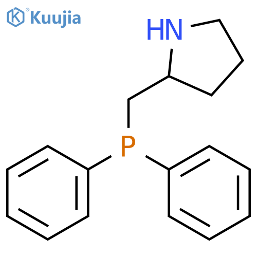 Diphenyl-[[(2r)-pyrrolidin-2-yl]methyl]phosphane structure