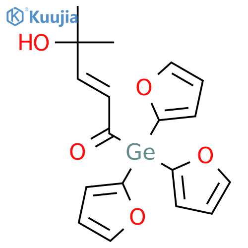 3-Penten-2-ol, 2-methyl-5-oxo-5-(tri-2-furanylgermyl)-, (3E)- structure