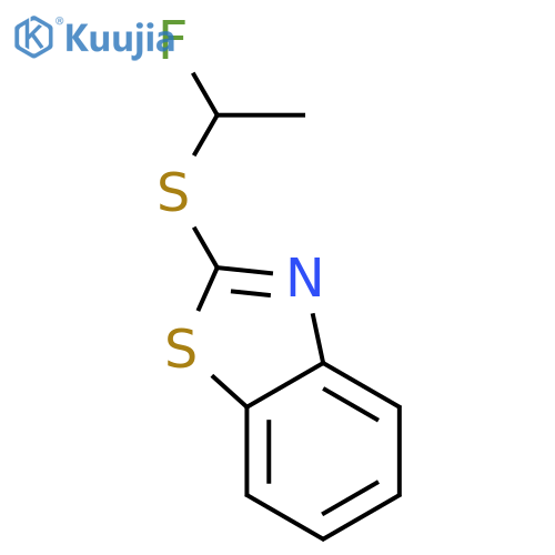 Benzothiazole,2-[(1-fluoroethyl)thio]- structure