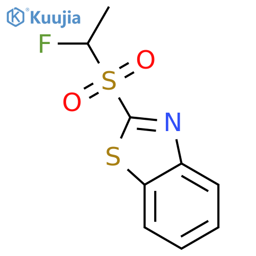 Benzothiazole, 2-[(1-fluoroethyl)sulfonyl]- structure