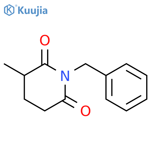3-Methyl-1-(phenylmethyl)-2,6-piperidinedione structure