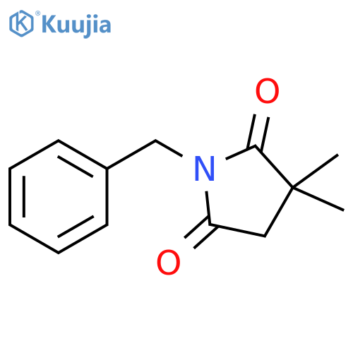 2,5-Pyrrolidinedione, 3,3-dimethyl-1-(phenylmethyl)- structure