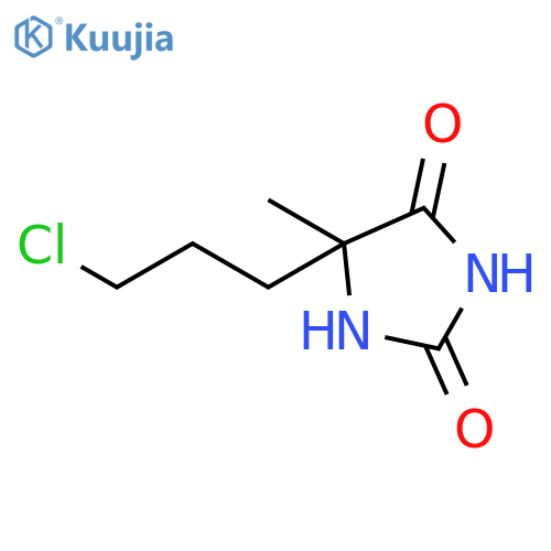 2,4-IMIDAZOLIDINEDIONE, 5-(3-CHLOROPROPYL)-5-METHYL- structure