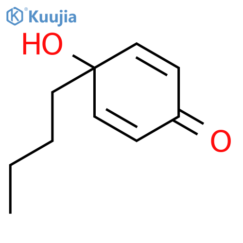 2,5-Cyclohexadien-1-one, 4-butyl-4-hydroxy- structure
