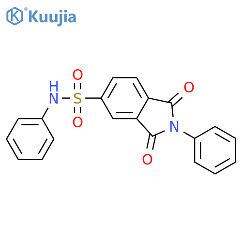 1H-Isoindole-5-sulfonamide, 2,3-dihydro-1,3-dioxo-N,2-diphenyl- structure