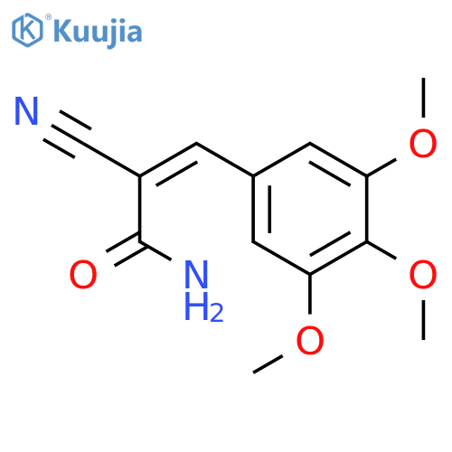 2-cyano-3-(3,4,5-trimethoxyphenyl)prop-2-enamide structure