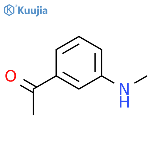 1-(3-Methylamino-phenyl)-ethanone structure