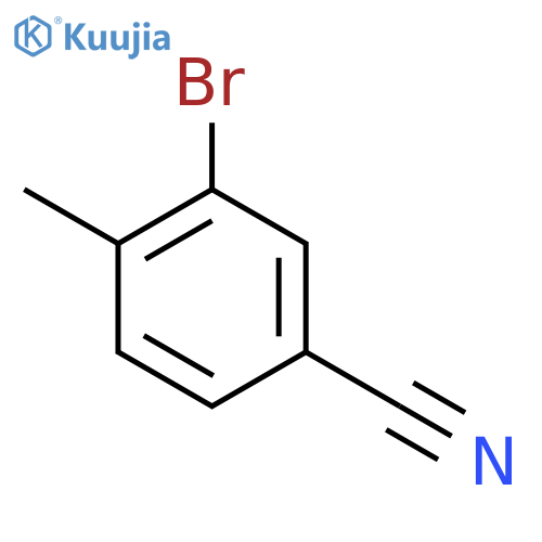 3-Bromo-4-methylbenzonitrile structure