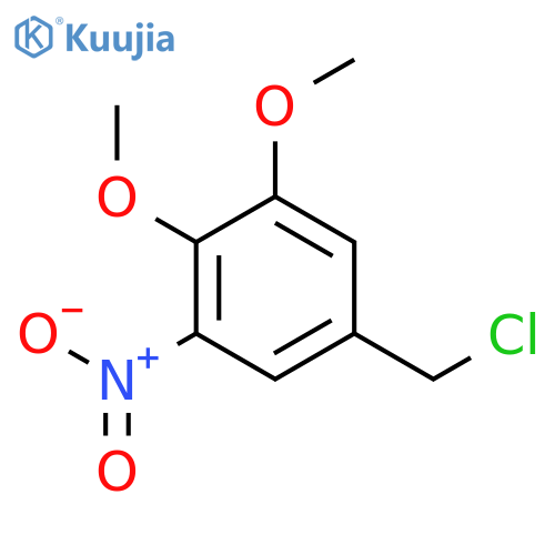 5-(chloromethyl)-1,2-dimethoxy-3-nitrobenzene structure