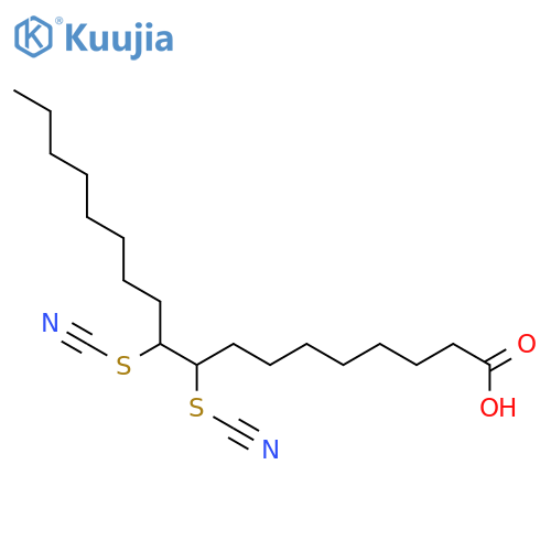 Octadecanoic acid,9,10-dithiocyanato- structure