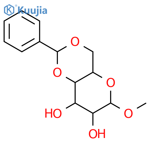 a-D-Galactopyranoside, methyl4,6-O-(phenylmethylene)- structure