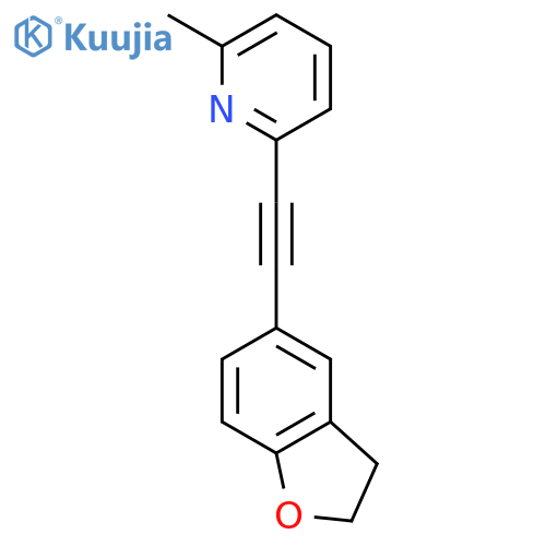 PYRIDINE, 2-[(2,3-DIHYDRO-5-BENZOFURANYL)ETHYNYL]-6-METHYL- structure