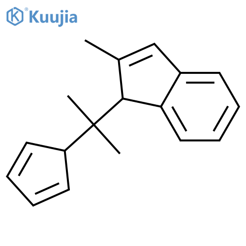 1H-INDENE, 1-[1-(2,4-CYCLOPENTADIEN-1-YL)-1-METHYLETHYL]-2-METHYL- structure