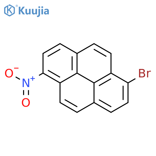 PYRENE, 1-BROMO-6-NITRO- structure