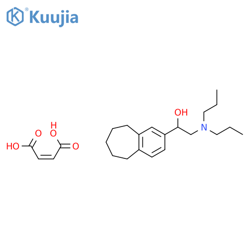 6,7,8,9-Tetrahydro-alpha-((dipropylamino)methyl)-5H-benzocycloheptene-2-methanol maleate structure