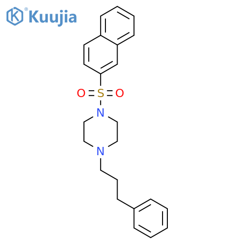 1-(2-naphthylsulfonyl)-4-(3-phenylpropyl)piperazine structure