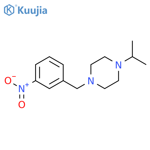1-(3-nitrophenyl)methyl-4-(propan-2-yl)piperazine structure