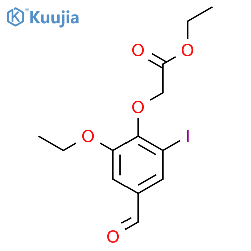 ethyl 2-(2-ethoxy-4-formyl-6-iodophenoxy)acetate structure